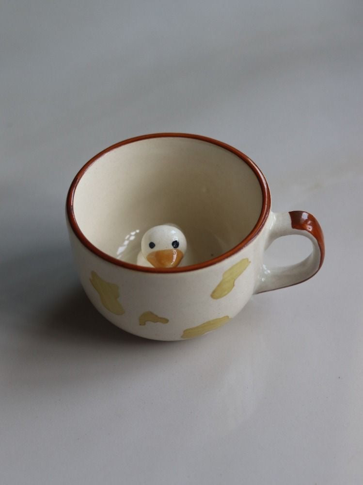 Adorable Duck Inside Mug