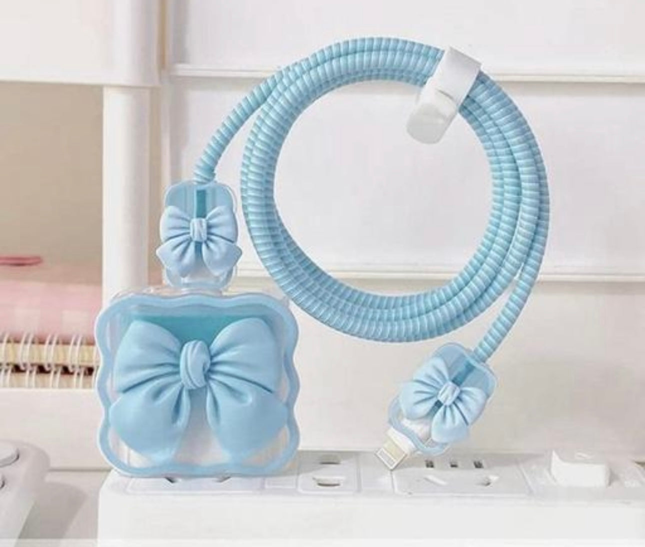Exclusive Bow Design Charger Cover for iPhones (18W-20W Charger)