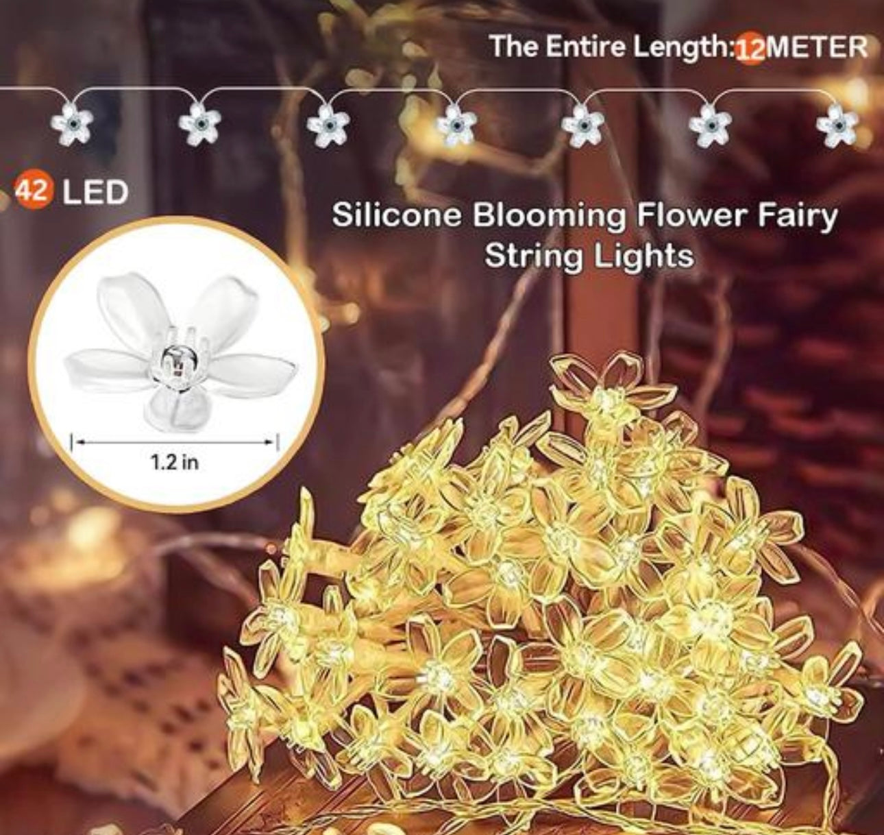Exclusive Cherry Blossom Flowers String Light