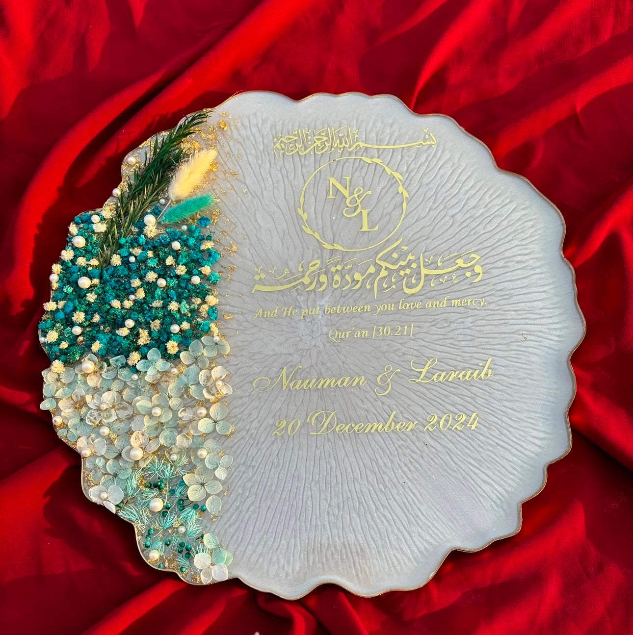 Customised Engagement Rings Platter/Tray
