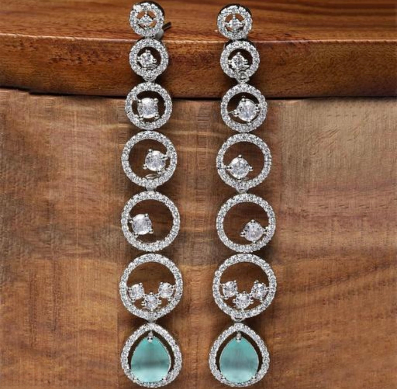 Statement Drop Stud Earrings