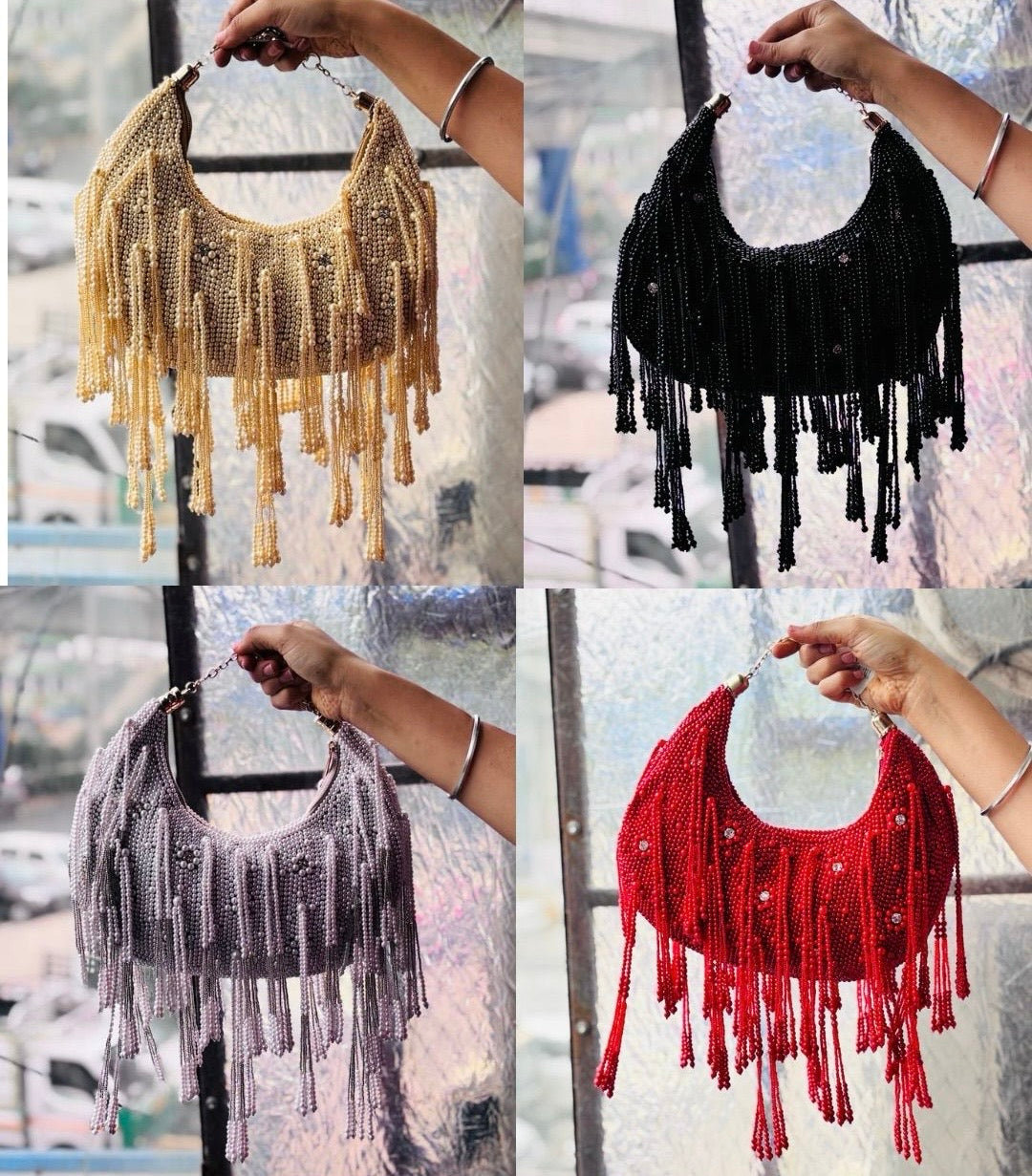 Fringe Satchel Party Statement Bag