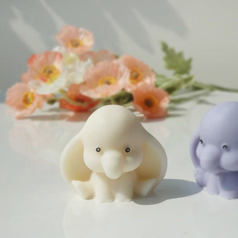 Cute Baby Elephant Candle