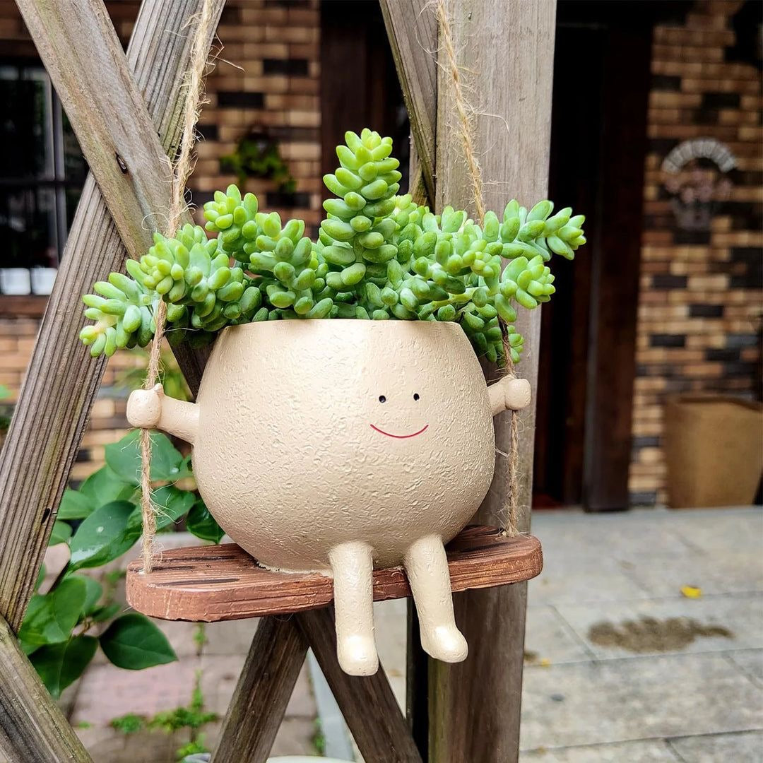cute little plant pots Cute Swing Planter – Dainty Little Shop