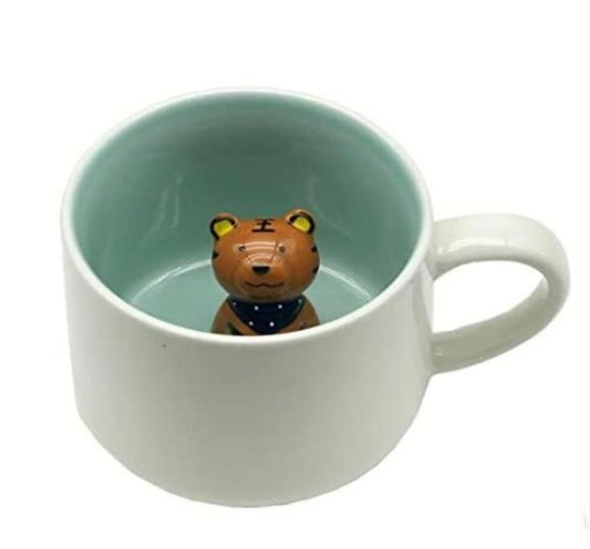 Cute Animals Inside Mug with Options