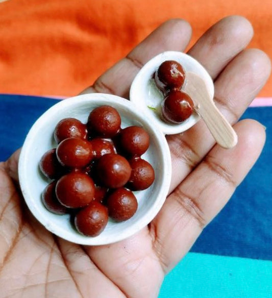 Gulab Jamun Miniature Fridge Magnet