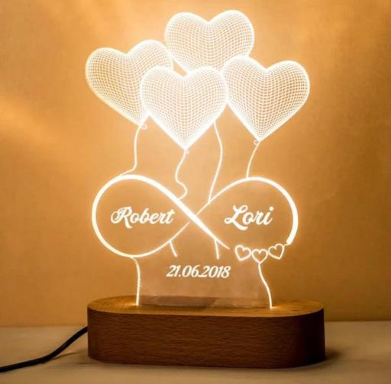 Customised 3D Acrylic Decorative Light