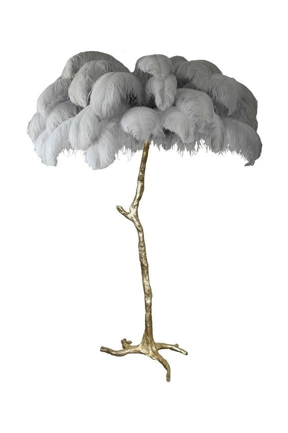 Decorative Feather Floor Lamp