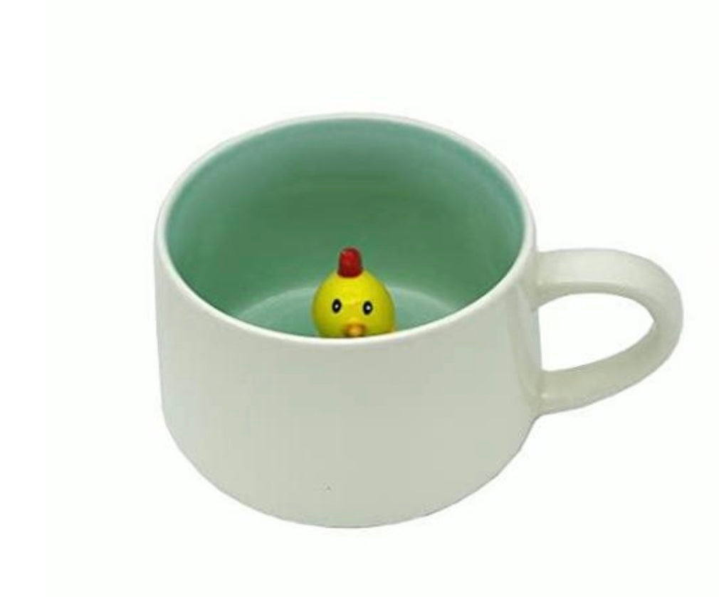 Cute Animals Inside Mug with Options