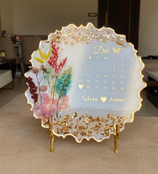 Customised Engagement/Wedding 3D Calendar Frame