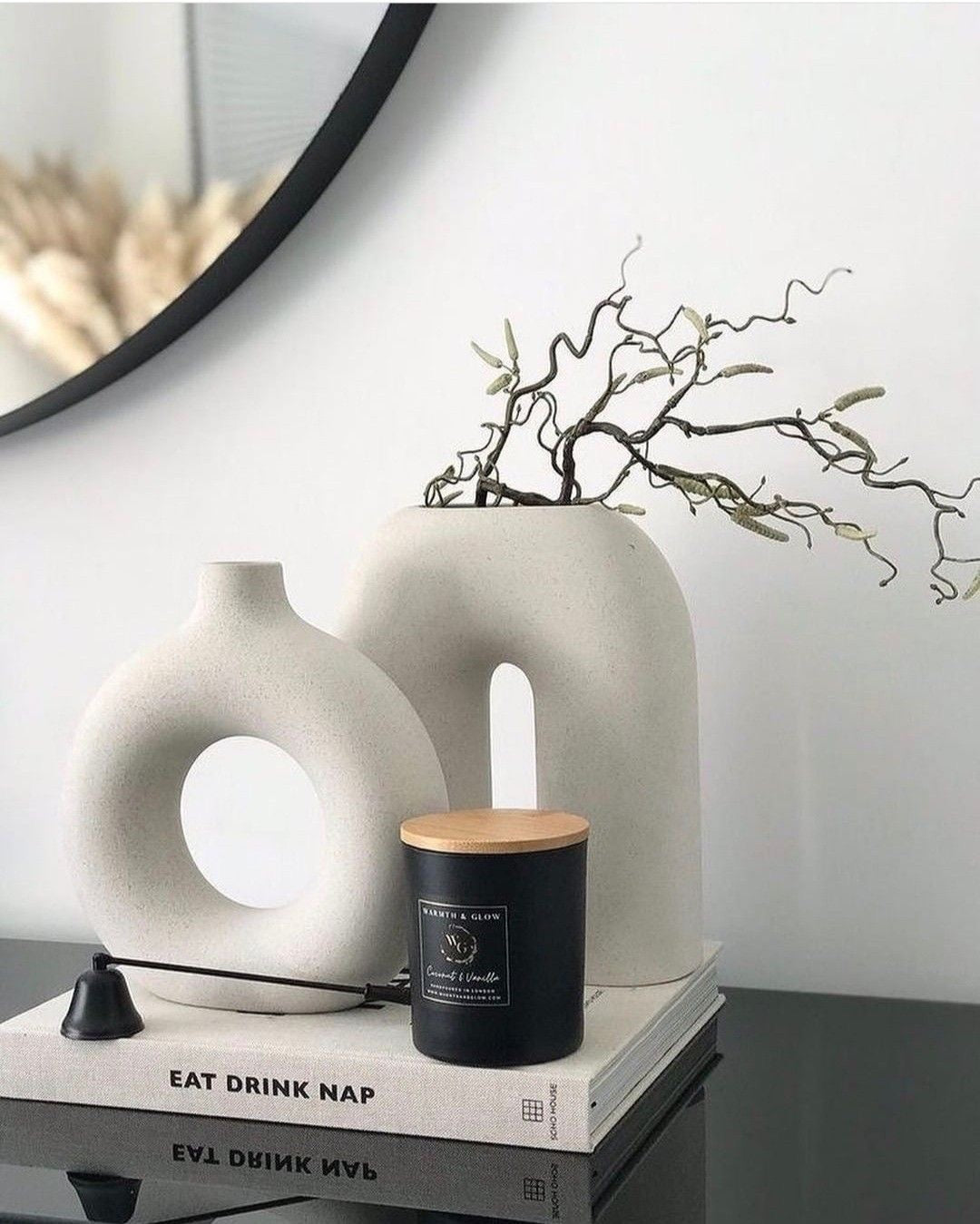 Nordic U-Shaped Ceramic Vase