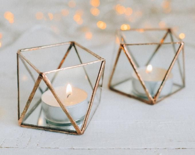 Elegant Mini Gold Terrarium
