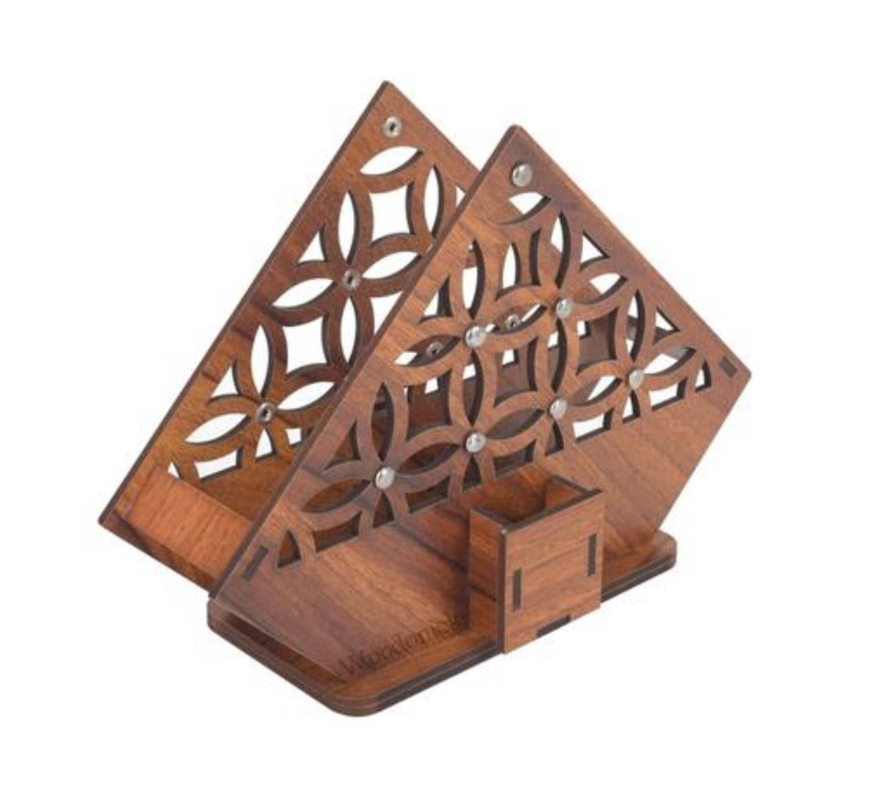 Classic Wooden 2 in 1 Tissue/Napkin & Toothpick Holder