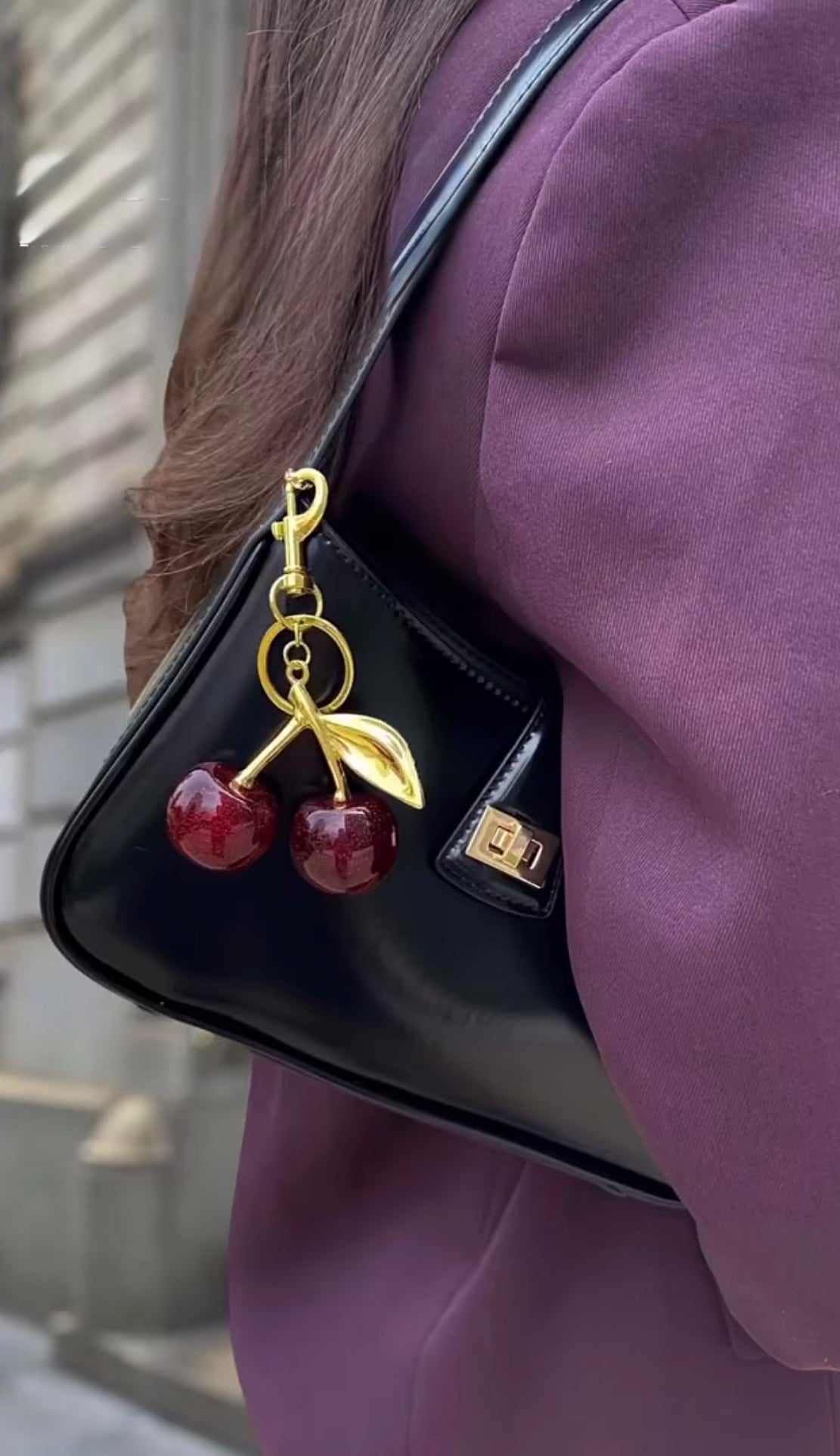 Exclusive Trending Cherry Keychain