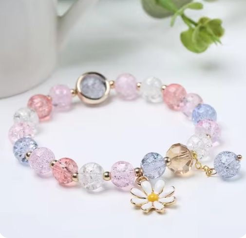 Beautiful Daisy Handmade Beads Bracelet