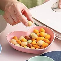 Heart Shape Deep Pasta/Snack/Dinner/Salad/Dessert Bowls with Stand - Set of 10