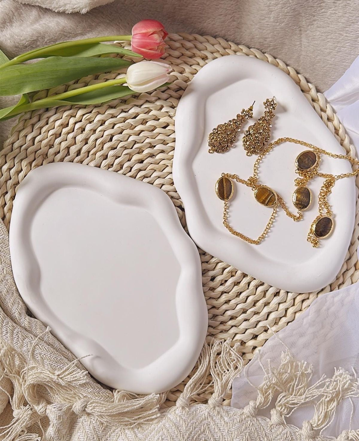 Decorative Multipurpose Irregular Cloud Trinket/Jewelry Tray