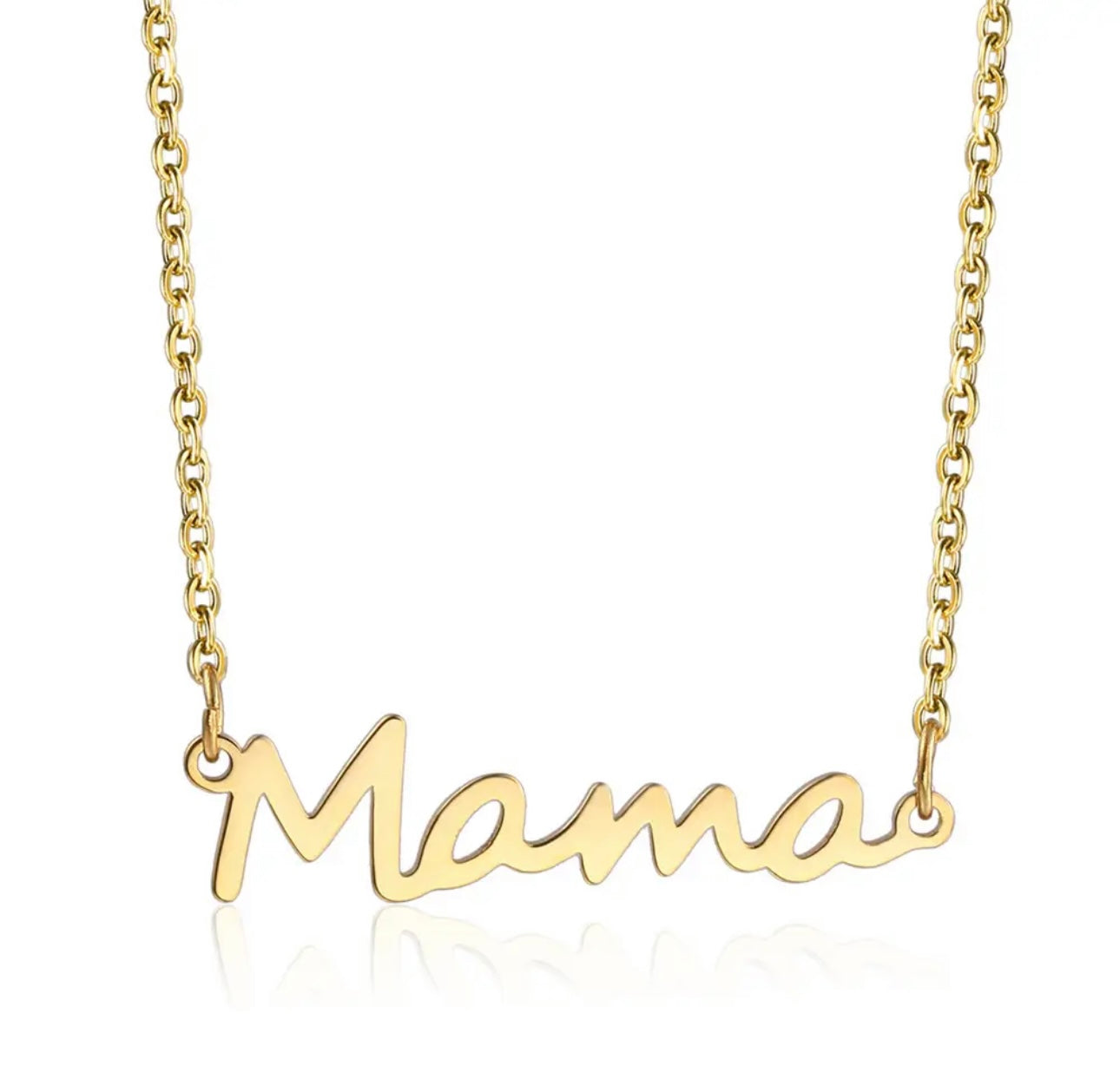 18K Gold Plated Mama Pendant