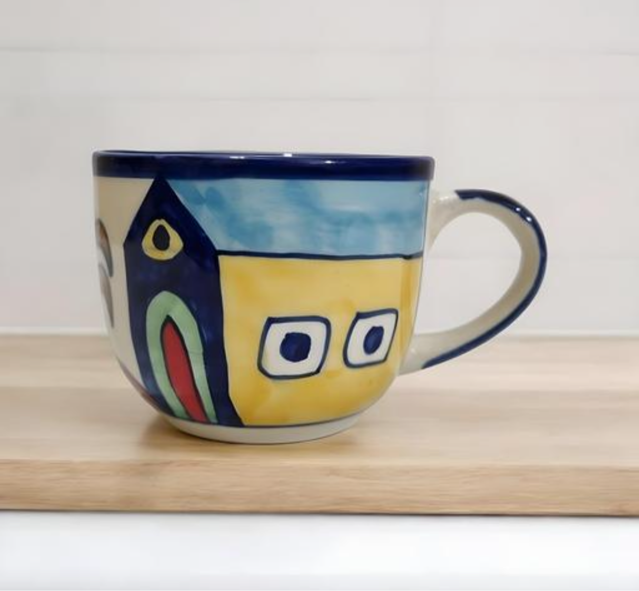 Huts Handpainted Cups - Set of 6