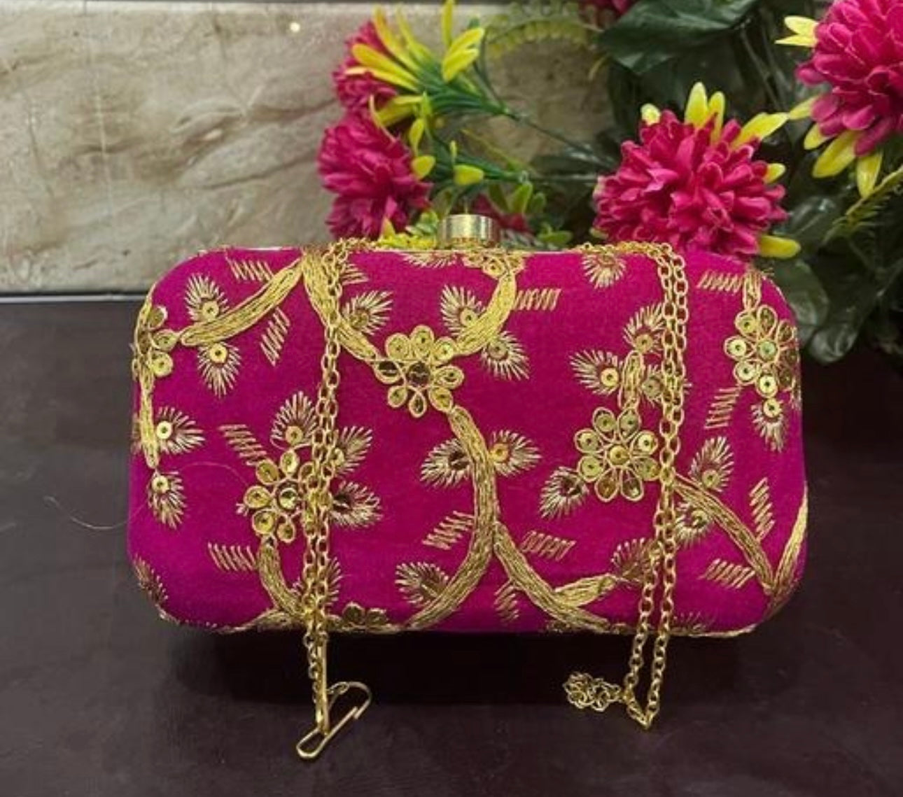 Elegant Embroidered Unique Party Clutch Bags for Weddings