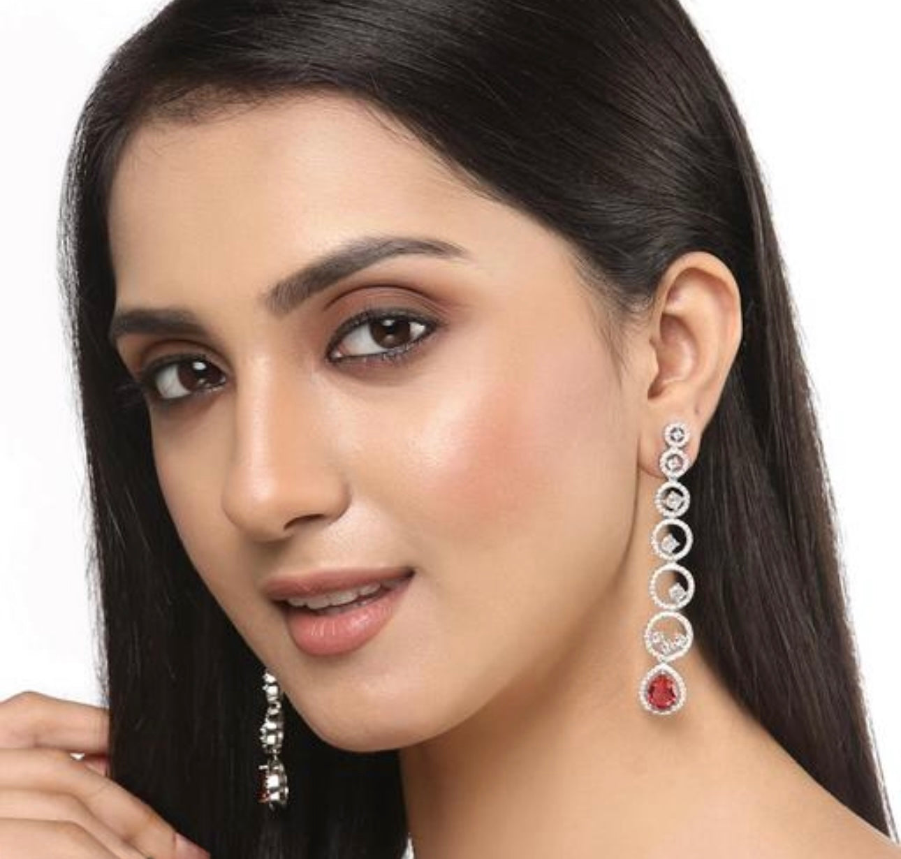 Statement Drop Stud Earrings