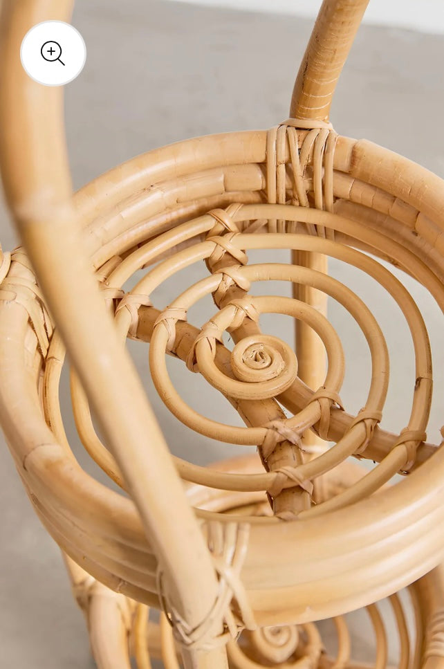 2-Tier Rattan Bamboo Planter