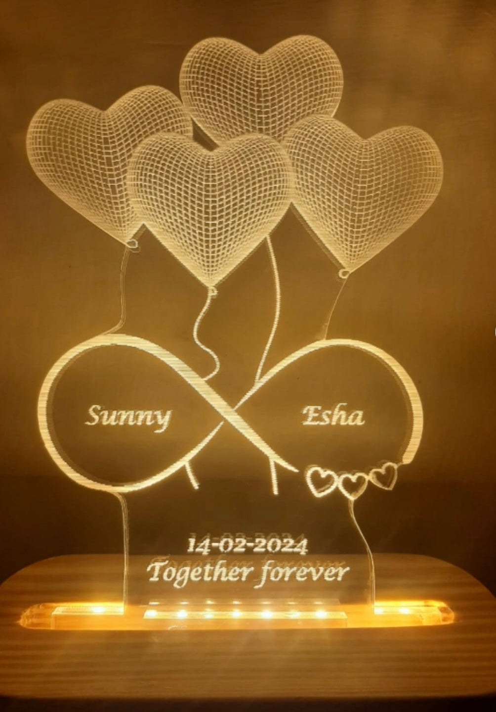 Customised 3D Acrylic Decorative Light