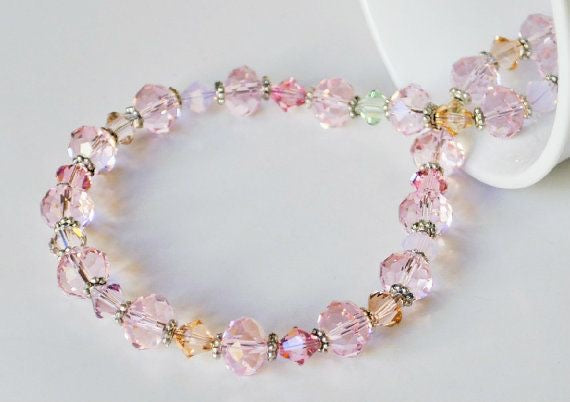 Handmade Pink Beads Bracelet