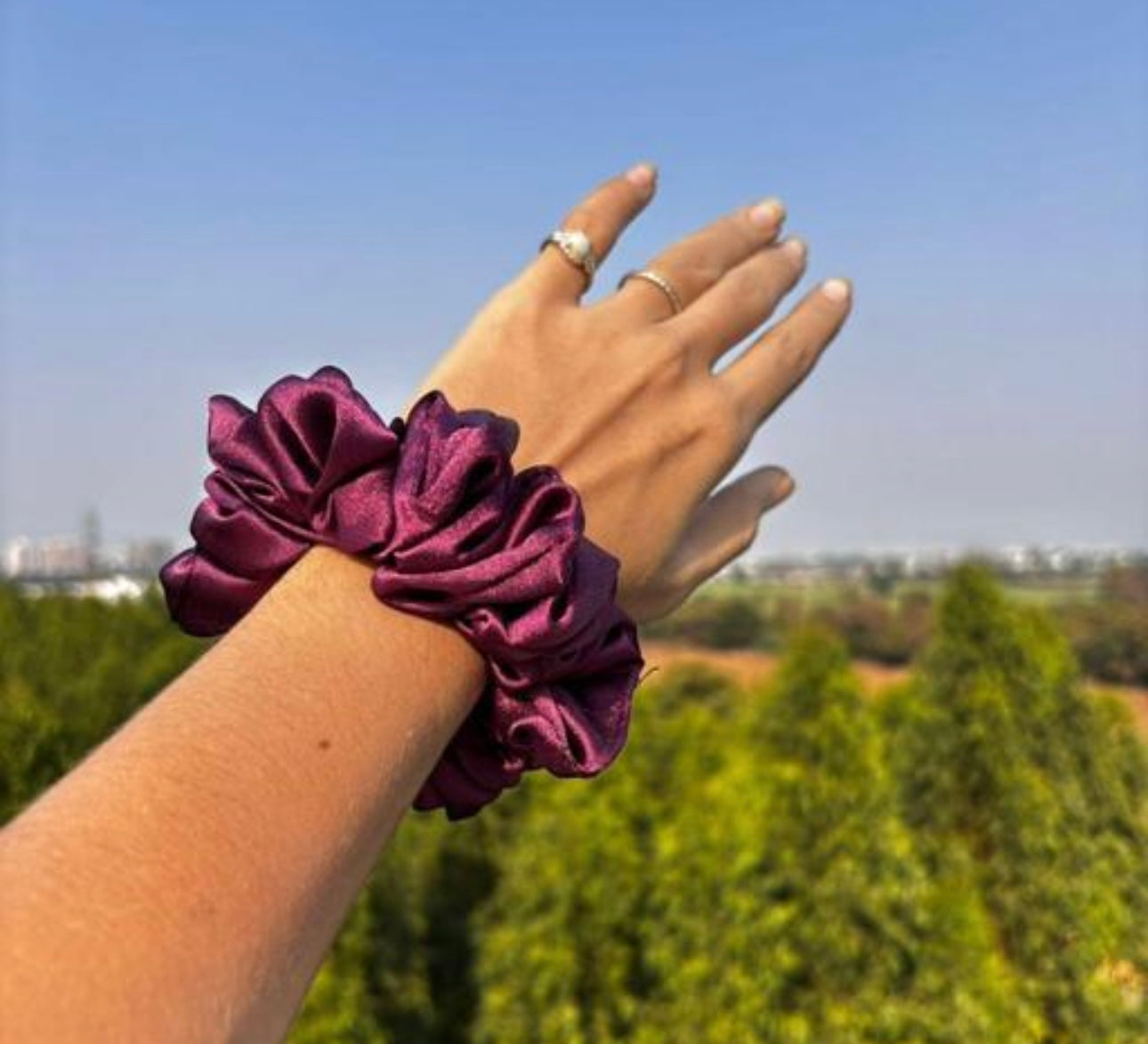 Premium Satin Srunchies - Set of 6