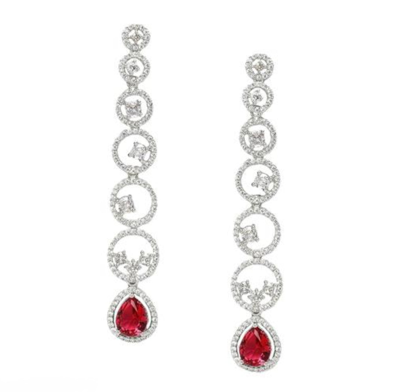 Statement Drop Stud Earrings