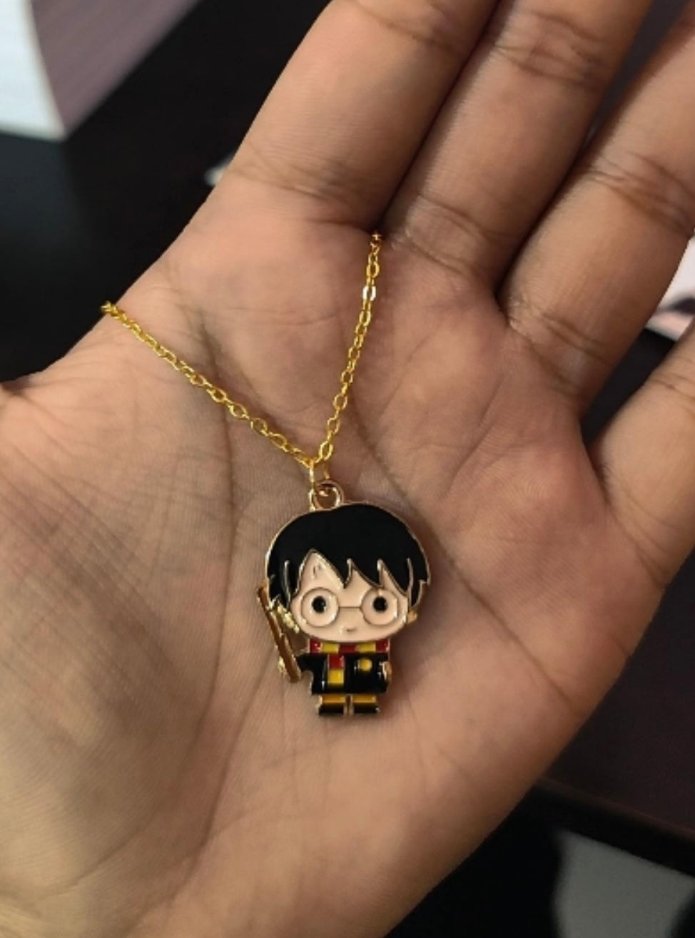 Exclusive Cute Harry Potter Minimalist Necklace Gold Plated