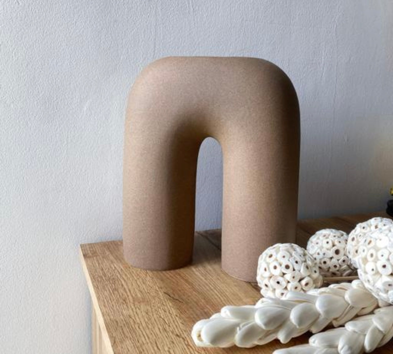 Nordic U-Shaped Ceramic Vase