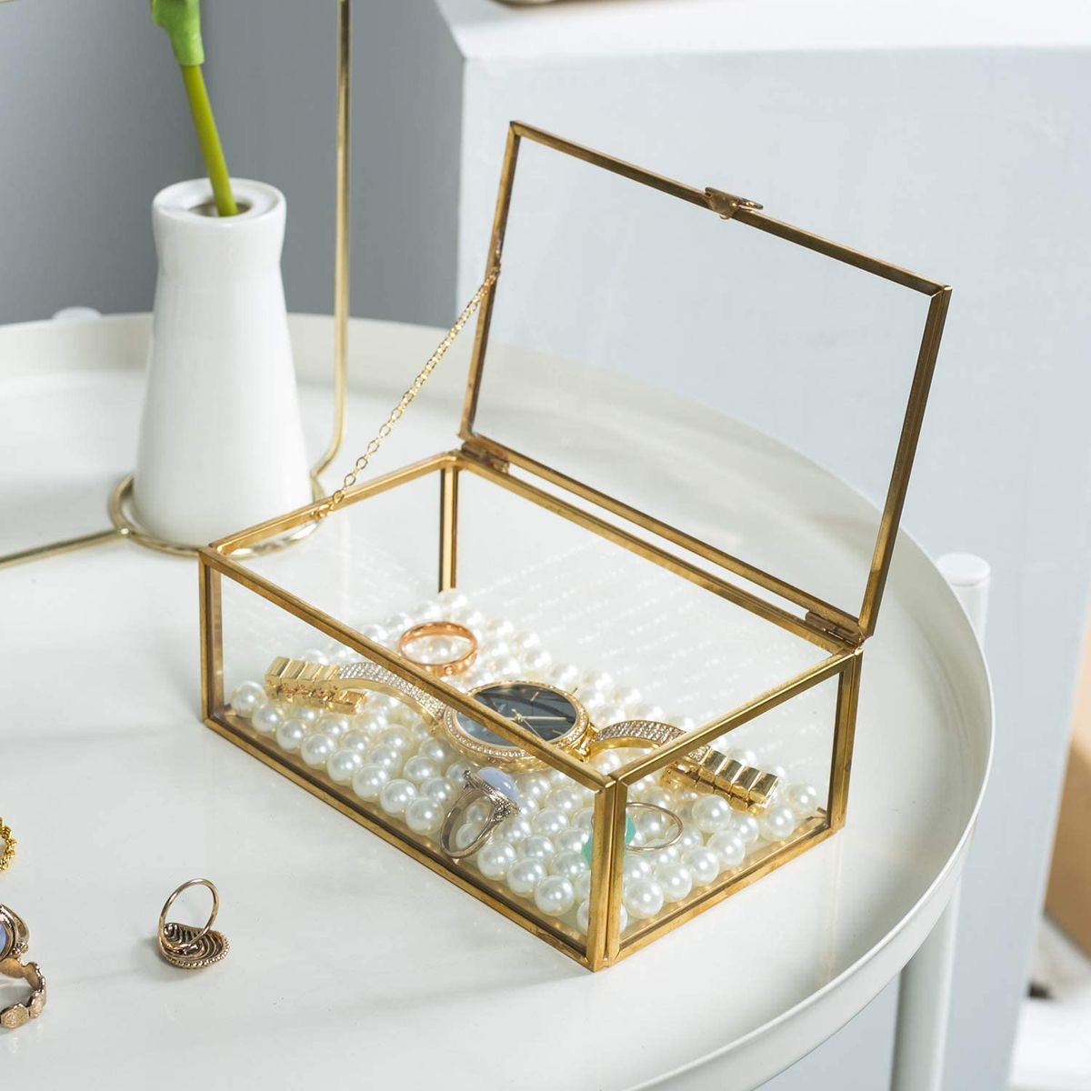 Vintage Glass Jewelry Organiser