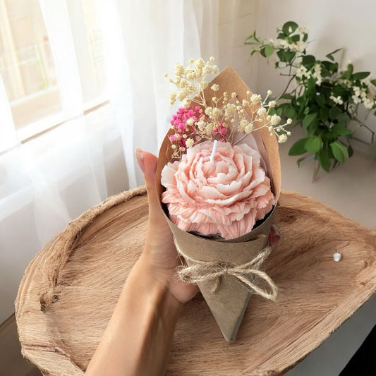 Peony Candle Bouquet