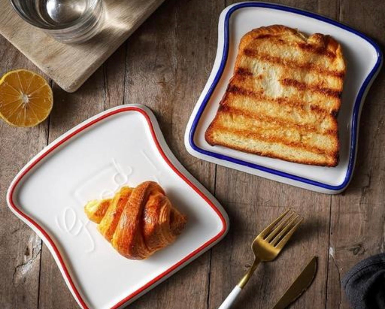 Cute Bread Shaped Tray
