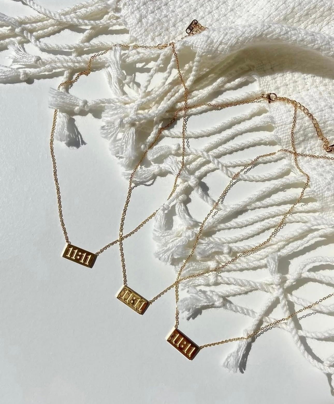11:11 Angel Number Gold Plated Anti-Tarnish Minimalist Necklace