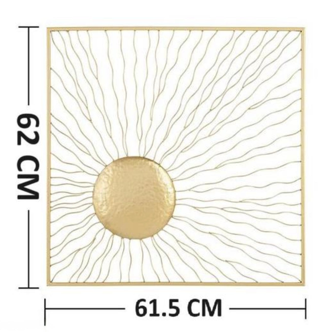 Contemporary Gold Wire Metal Wall Art