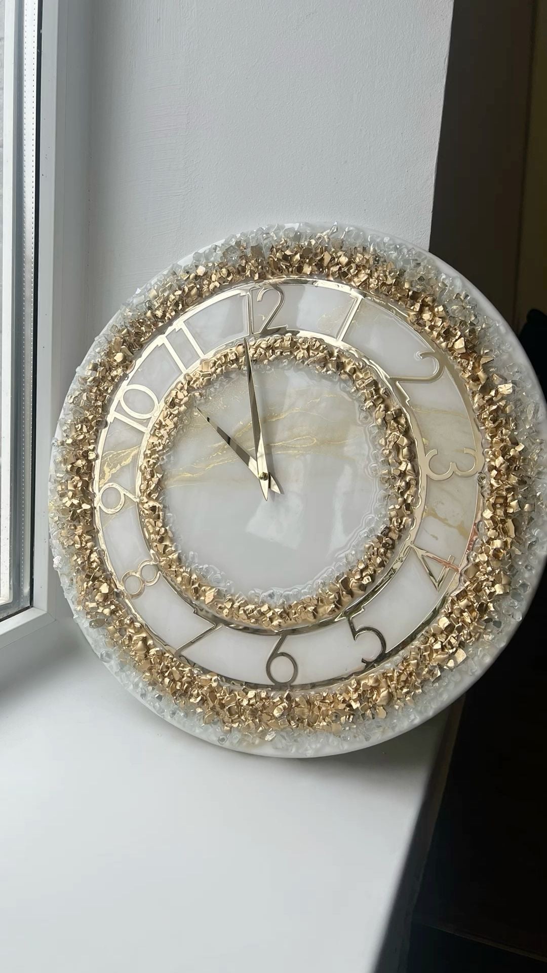 Geode Resin Wall Clock