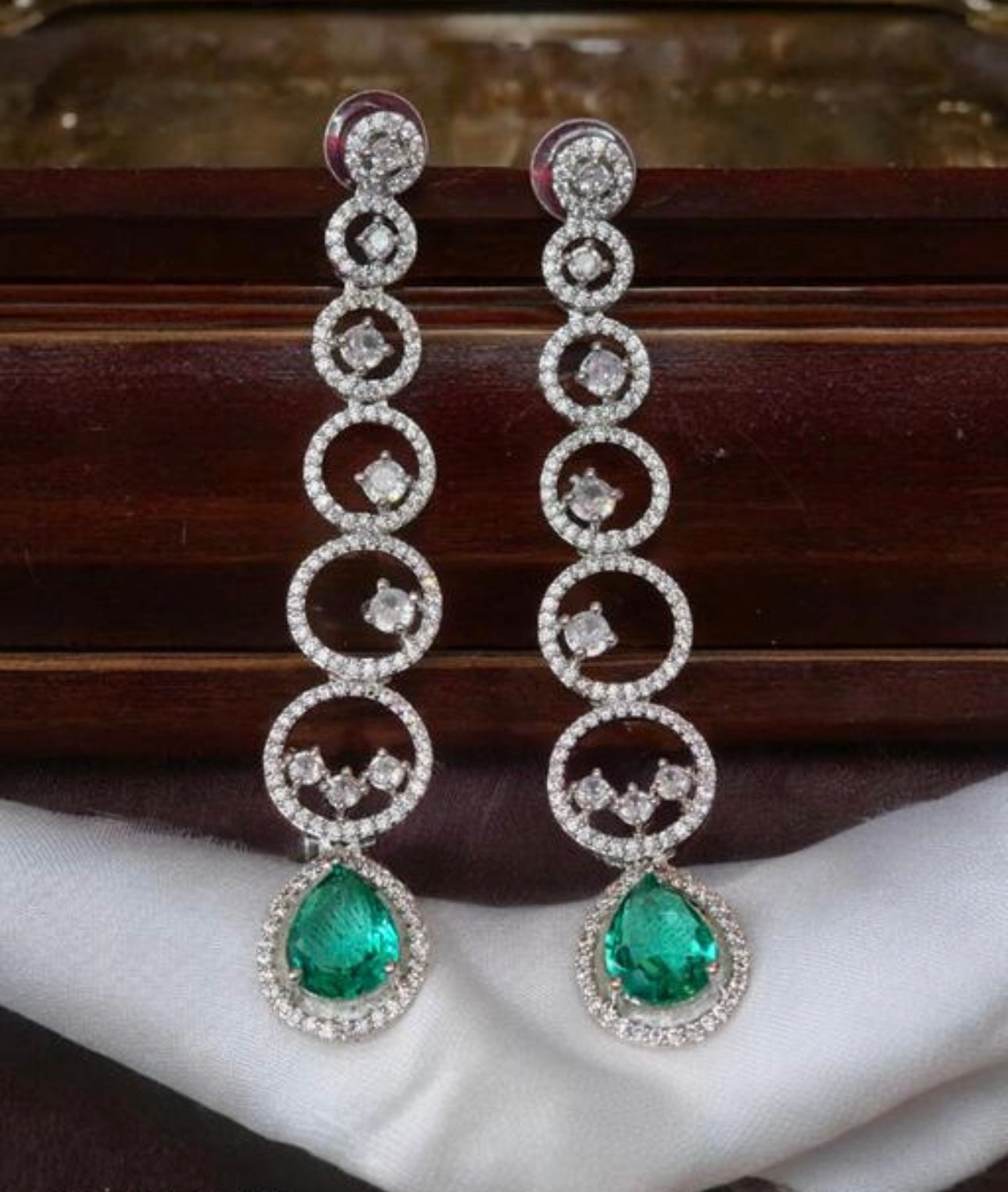 Statement Drop Stud Earrings