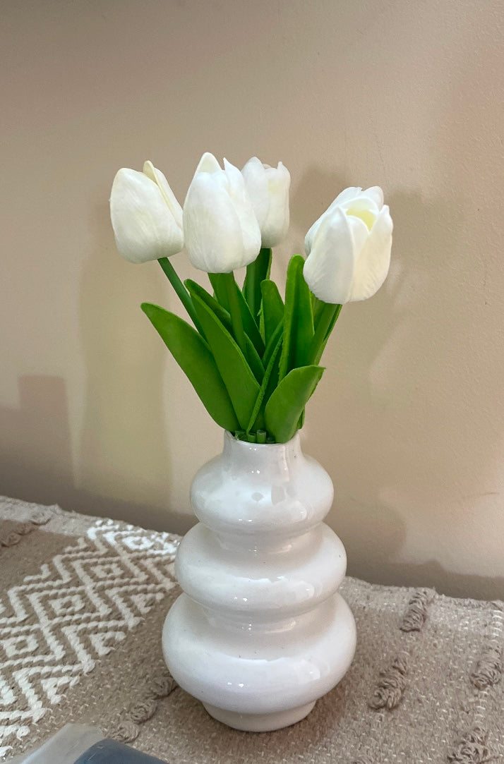 Artificial White Tulips Sticks