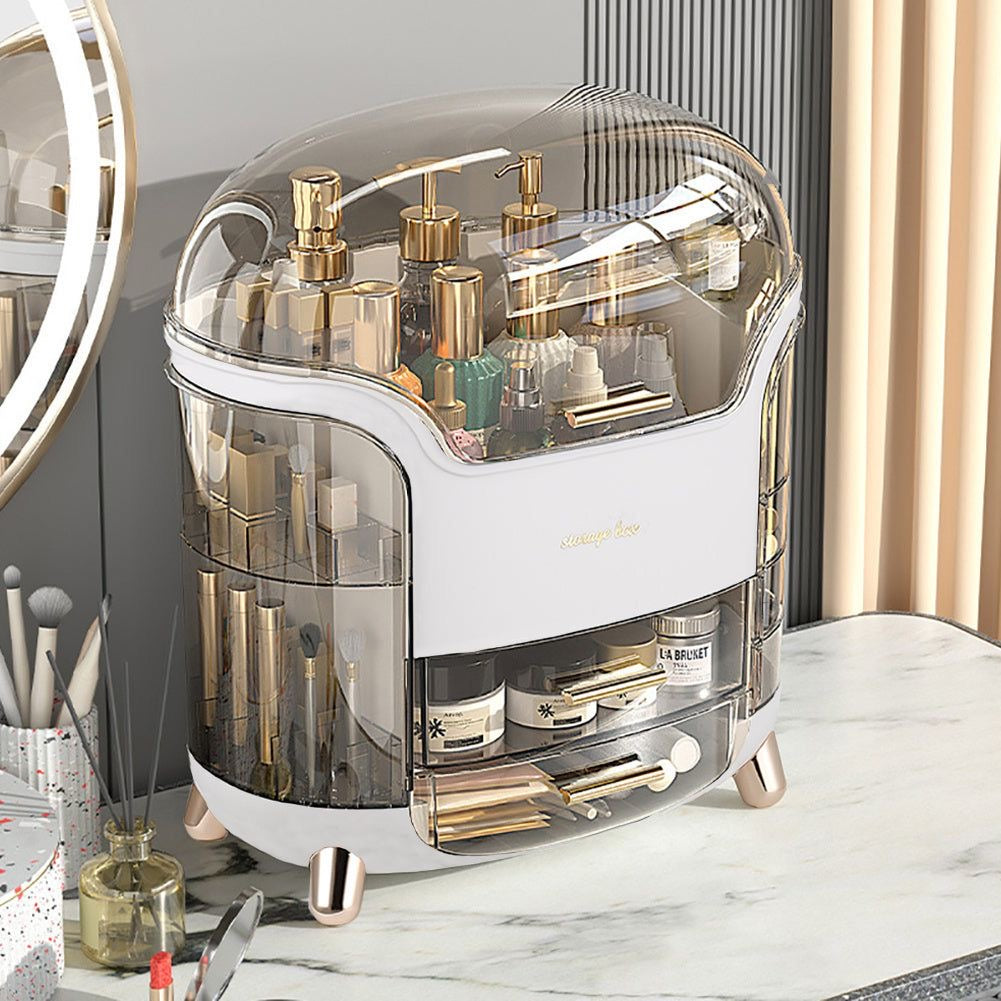Large Capacity Dustproof Makeup Cosmetic Storage Vanity Box Organiser