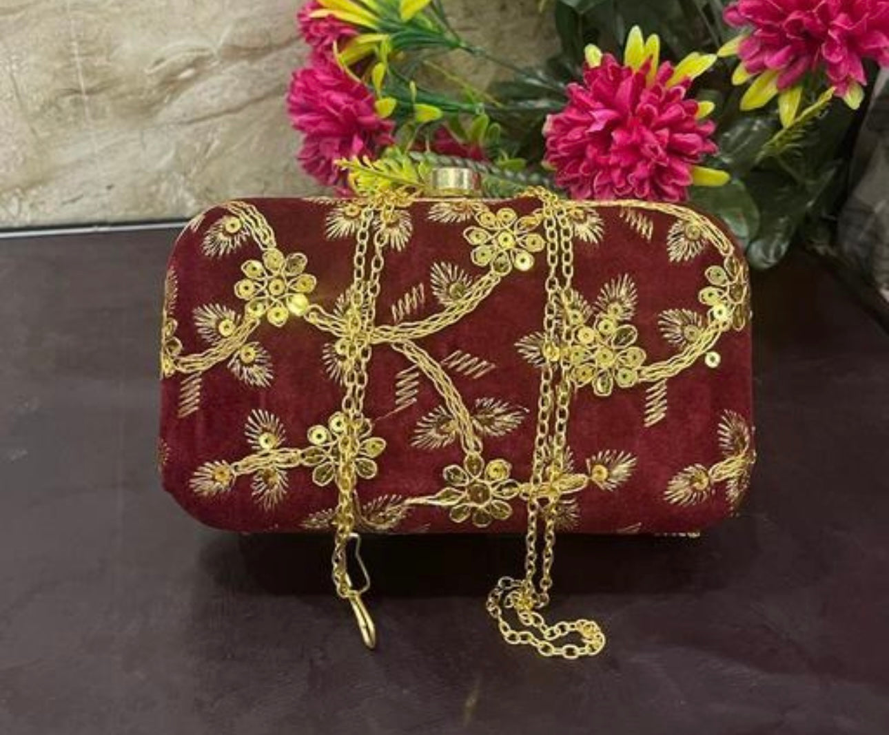 Elegant Embroidered Unique Party Clutch Bags for Weddings