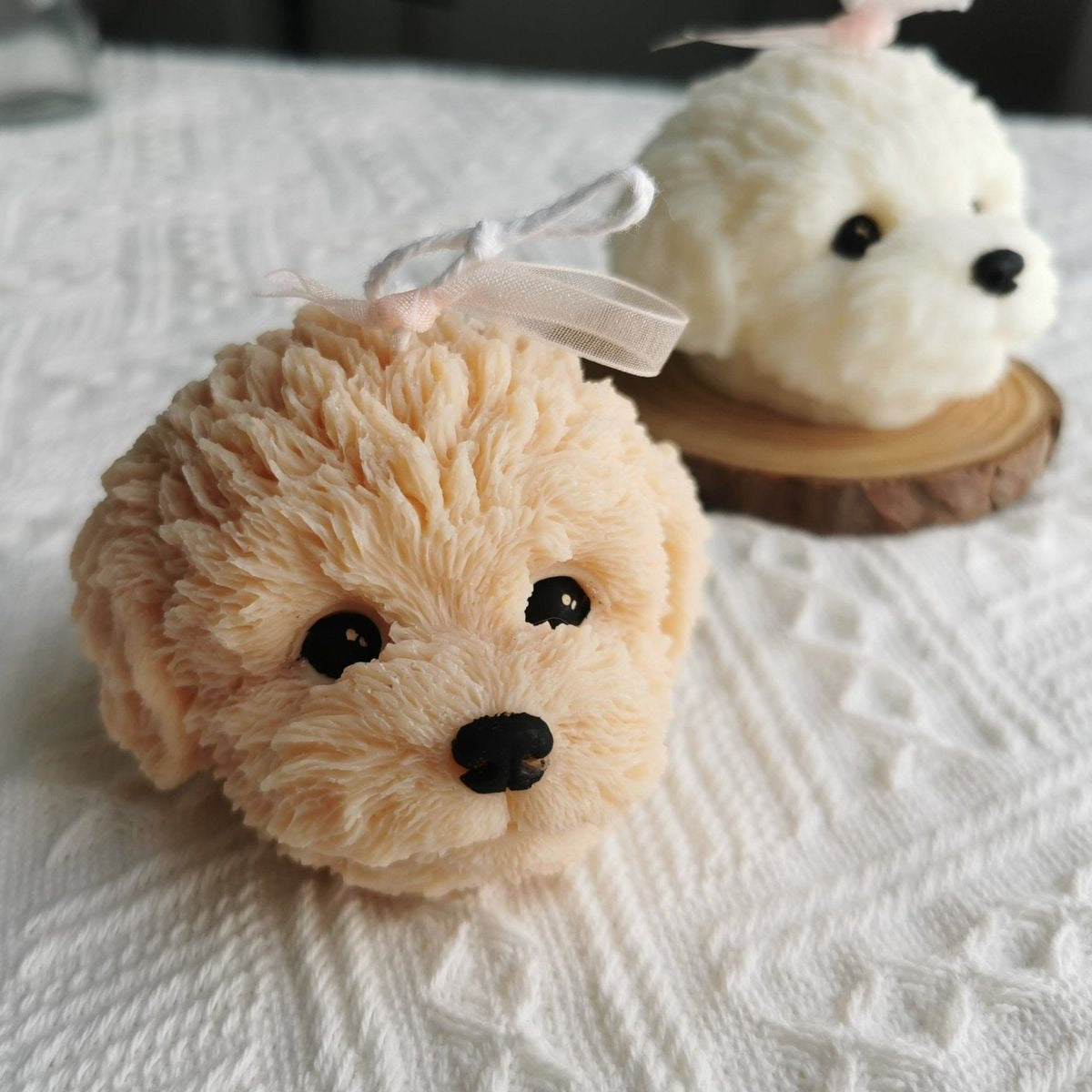 Cute Bichon Dog Candles