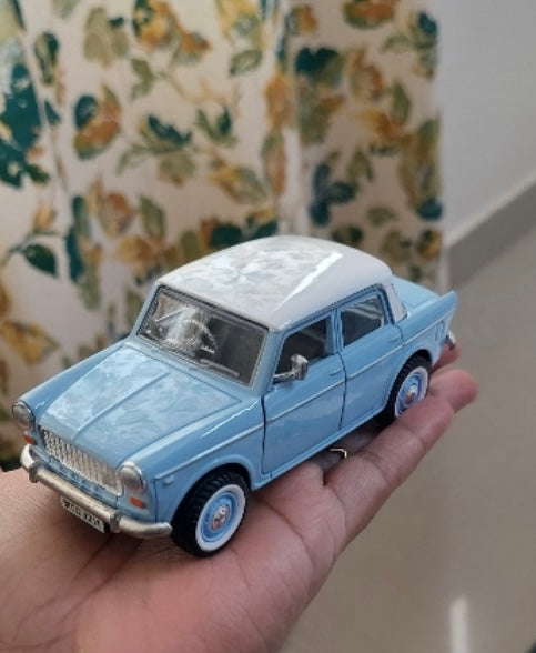 Miniature Vintage Toy Blue Car