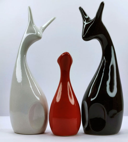 Decorative Ceramic Figurines - Set of 3