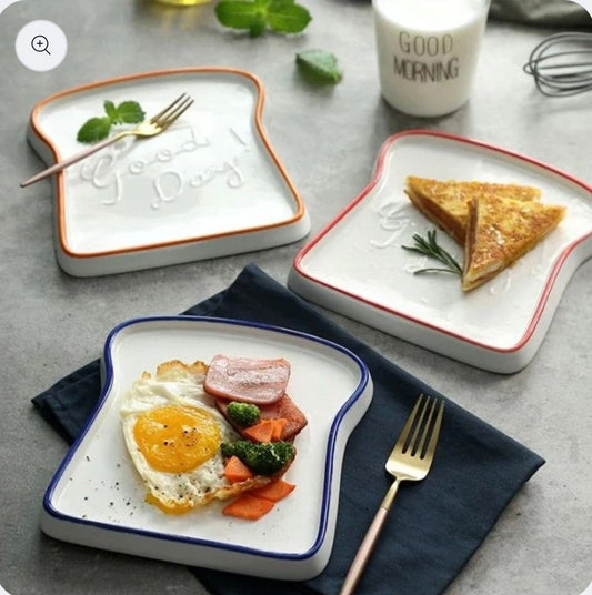 Cute Bread Shaped Tray