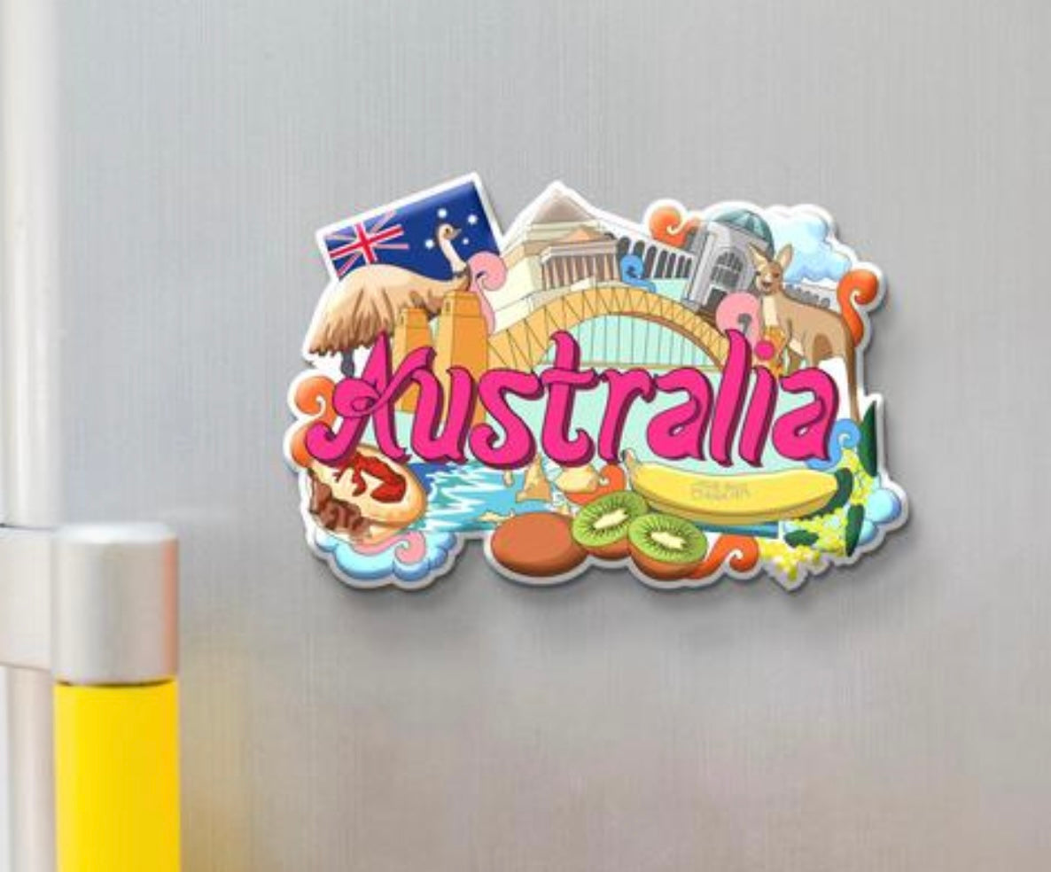 International Travel Countries Fridge Magnet