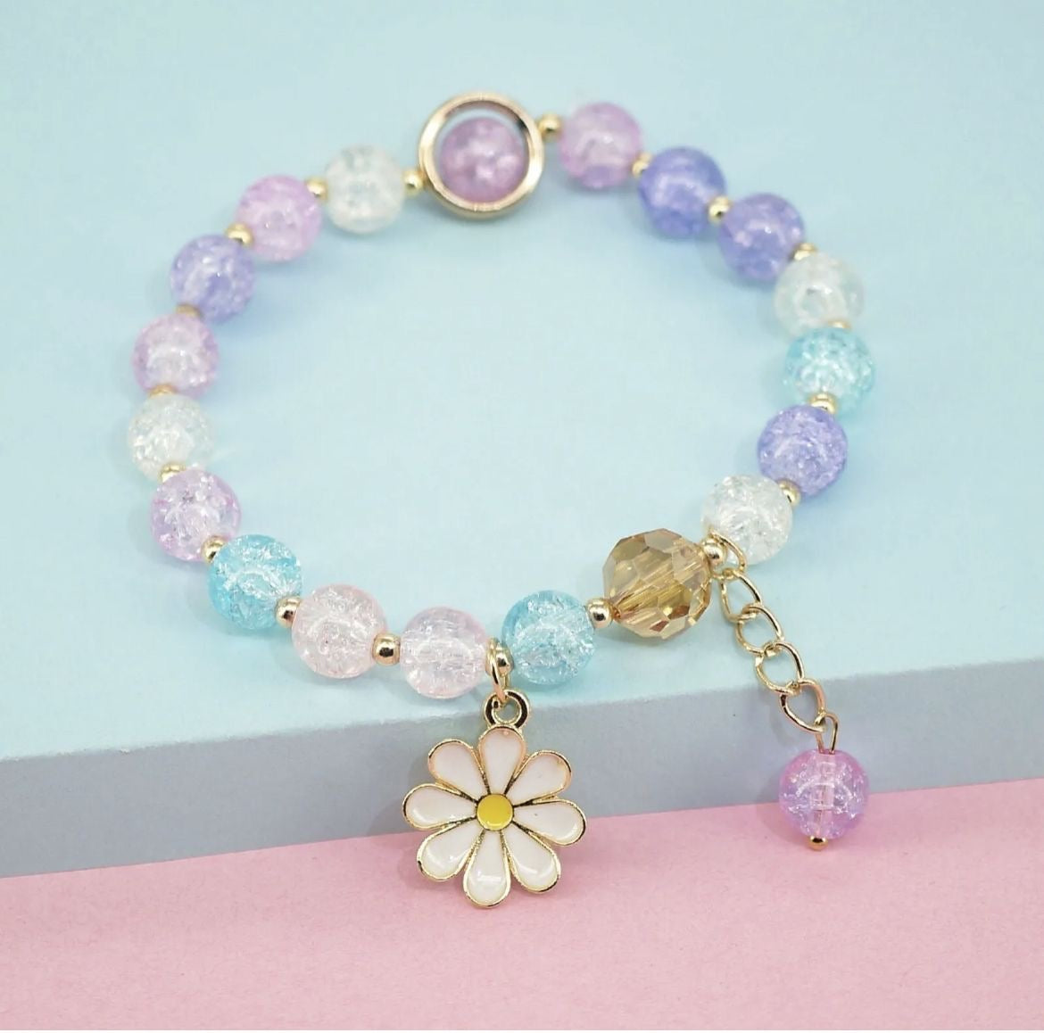 Beautiful Daisy Handmade Beads Bracelet