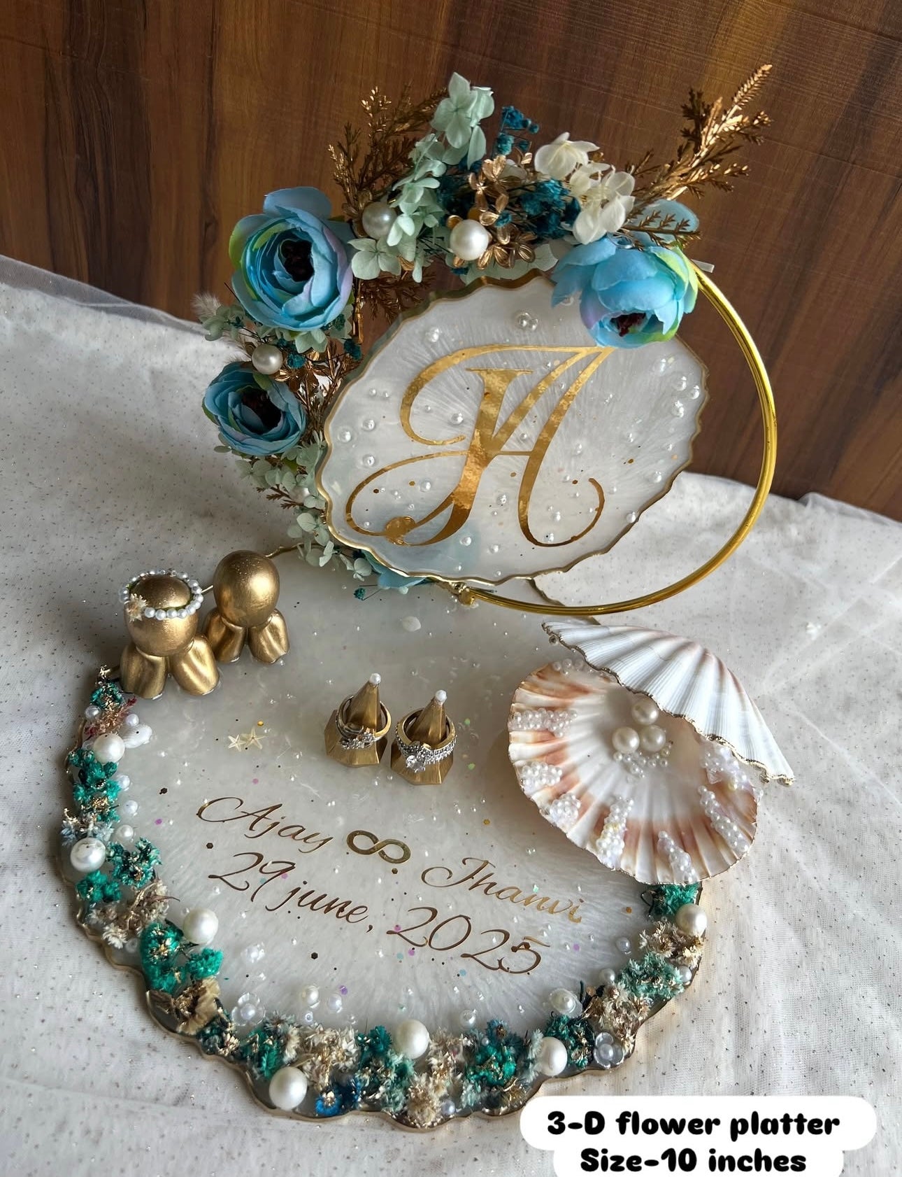 Customised Hanging Engagement Ring Tray/Platter