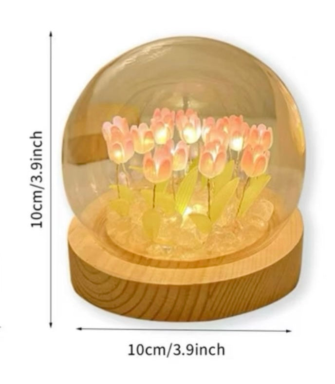 Aesthetic Tulip Flowers Night Light